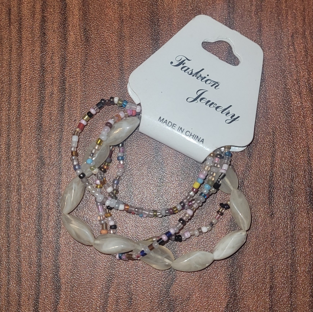 Multicolored beaded bracelets